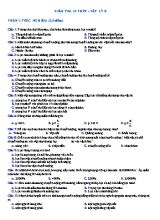 Bộ đề kiểm tra 45 phút môn Vật lý Lớp 8